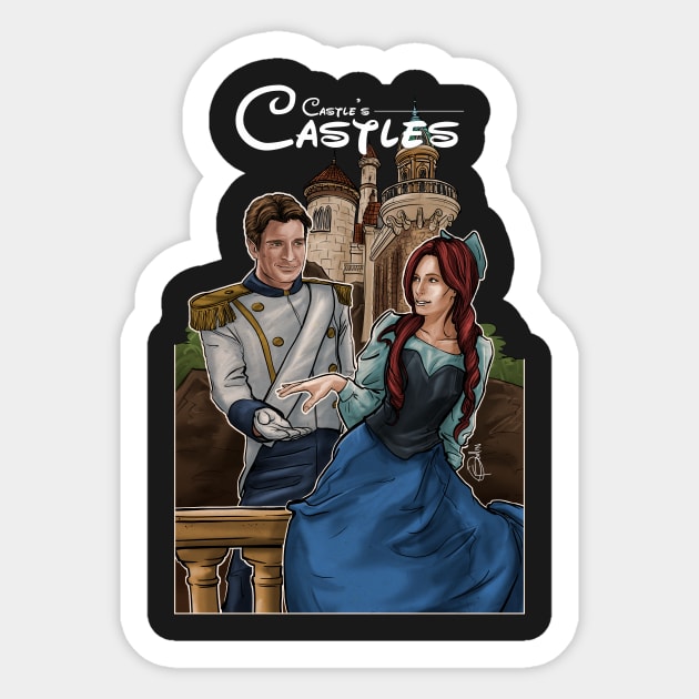 Castles Mermaid Sticker by PatrickScullin